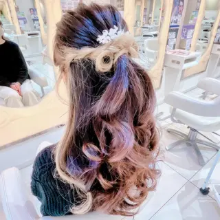 ロング ヘアアレンジ 東出 レイ🕊のヘアスタイル