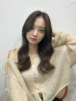 ロング パーマ 韓国風パーマ/ヘア セット/店長みづきのヘアスタイル