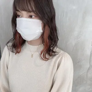 ミディアム カラー ヘアアレンジ stylist/蛯谷 珠里のヘアスタイル