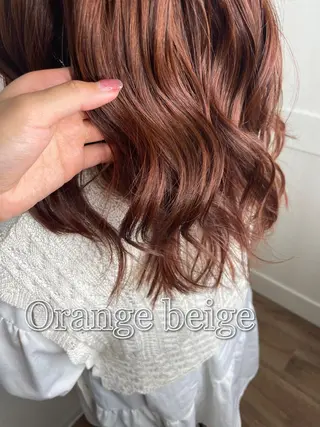 ロング カラー 小顔カット/透明感 カラー/美髪矯正🫧のヘアスタイル