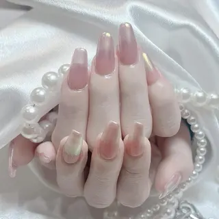 ネイル RAFFINE 月🦋🩵のネイルデザイン