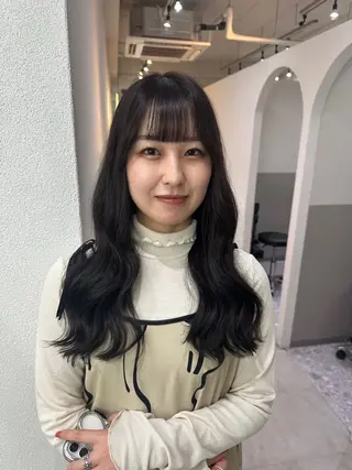 セミロング カラー 🪞個室サロン/韓国 艶髪/keito🪞のヘアスタイル