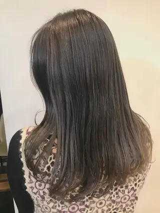 セミロング カラー ヘアアレンジ ナガミネアリサ/ 学芸大学/海外ヘアのヘアスタイル