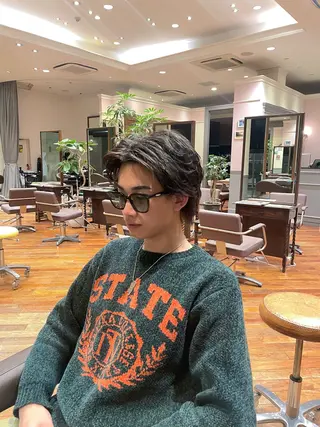 メンズ 大阪梅田 稲葉利也斗のヘアスタイル