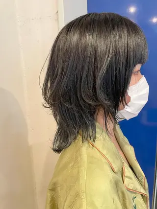 ミディアム カラー レイヤー/似合わせ TAKUYAのヘアスタイル