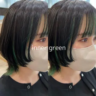 ミディアム カラー ヘアアレンジ🪿イデ ミユウ🪿のヘアスタイル