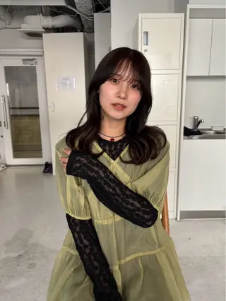 ミディアム レイヤー/ボブ/ 透明感カラー/ニワのヘアスタイル