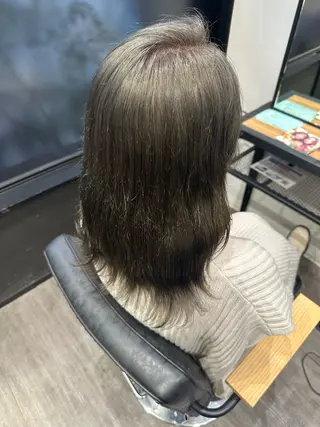 ミディアム カラー 艶髪レイヤー上田 紗也🇰🇷💗のヘアスタイル