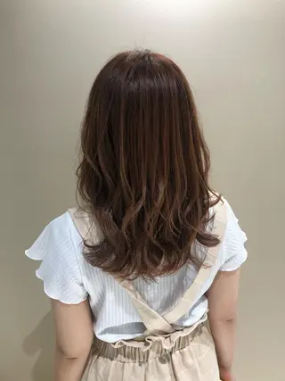 セミロング カラー パーマ ヘアアレンジ 【似合うが見つかる】 Hanaのヘアスタイル