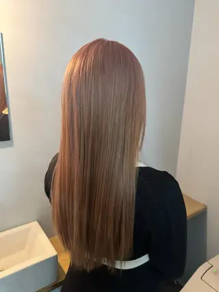 ロング カラー ゆうと/ブリーチモデ ル/ストレートモデルのヘアスタイル