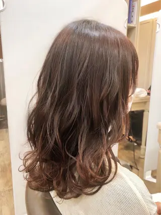セミロング カラー 西野 美空🍊のヘアスタイル