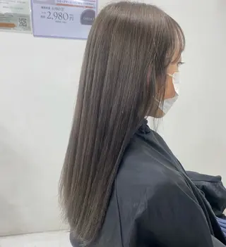 セミロング カラー さいとう あやかのヘアスタイル