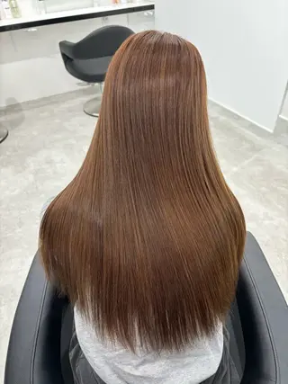 ロング カラー 中韓レイヤー/ ブラウン🤎はやとのヘアスタイル