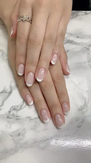 ネイル はな💎ネイル ワンホン、長さ出しのネイルデザイン