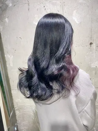 ロング カラー エフェクトブリーチ 🌟前澤啓太朗のヘアスタイル