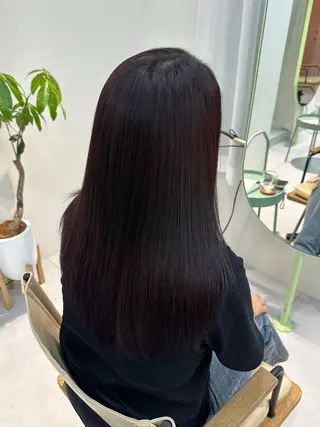 セミロング カラー 安井 美咲希のヘアスタイル