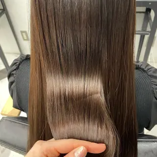 ミディアム カラー パーマ ヘアアレンジ メンズ キッズ ネイル マツエク・マツパ アイブロウ mona/ ストレートスタイル✨のヘアスタイル