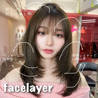 ミディアム カラー 山崎/ボブ縮毛矯正 レイヤー髪質改善のヘアスタイル