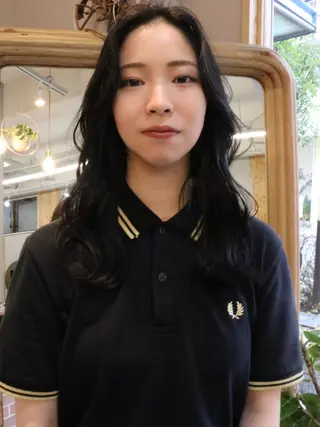 セミロング カラー 松村 澪里のヘアスタイル