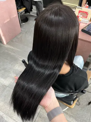 ロング パーマ/オリーブ/ 酸性ストレート/ゆなのヘアスタイル