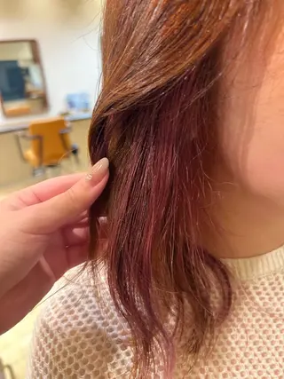 ミディアム カラー 透明感カラー/ 艶カラー/ここ🍒のヘアスタイル