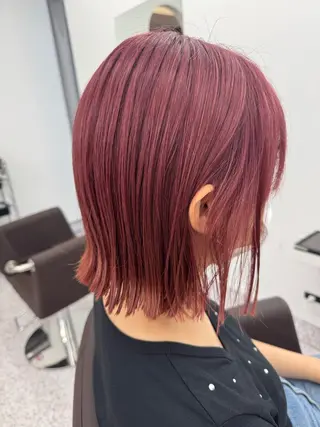 ミディアム カラー Sea by LUVISM 万代店所属・モデル募集 /万代/松井茉里奈のヘアスタイル