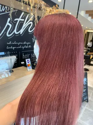 セミロング カラー 名古屋／デザイン／ ブリーチ/松井亮磨のヘアスタイル