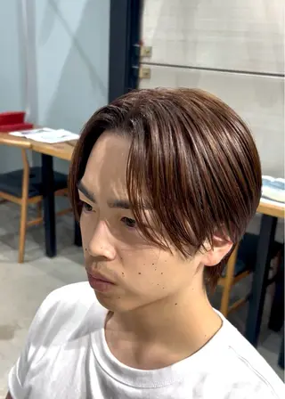 ショート カラー メンズ ナチュラルカラー リタッチ　あんりのヘアスタイル