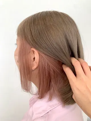 ミディアム ツヤカラー🤍 ARISAのヘアスタイル