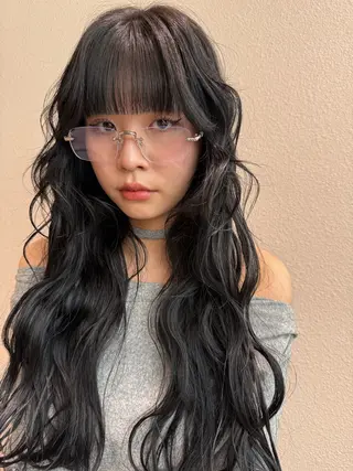 ロング カラー パーマ sand yokohama所属・🌟似合わせカット No.1🌟ホノのヘアスタイル