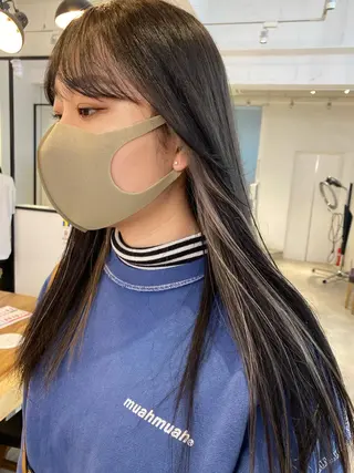 ロング カラー レイヤーカット カノン🩷のヘアスタイル