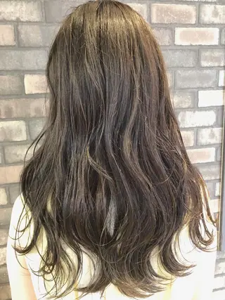 セミロング カラー 髪質改善/レイヤー ストウシンゴのヘアスタイル