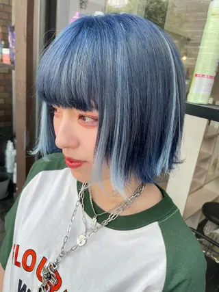 ロング カラー ヘアアレンジ メンズ 🦋高瀬寛菜🦋 韓国/ブリーチのヘアスタイル