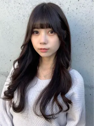 ロング カラー ✨️美髪矯正×似合わ せ艶カラー✨藤田透のヘアスタイル