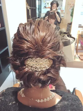 ミディアム ヘアアレンジ ぱつっとボブ/ 小野あかねのその他イメージ