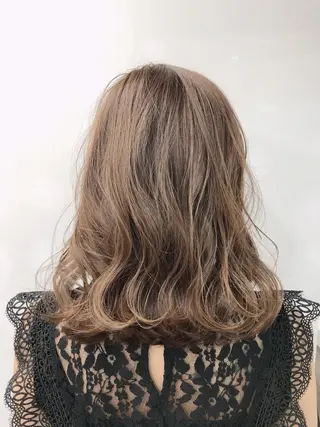 ミディアム 🌟髪質改善ケアカラ ー美髪縮毛矯正y🌟のヘアスタイル