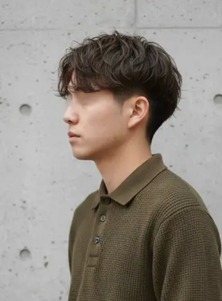 ショート パーマ メンズ 大人メンズパーマ /石川瑠青のヘアスタイル