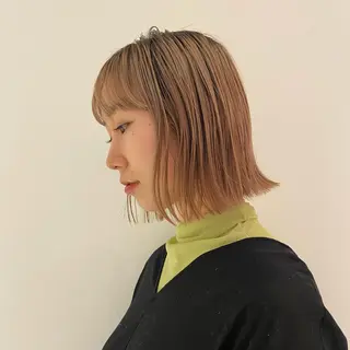 ミディアム ボブ/透明感カラー 🧸YUI❤️のヘアスタイル