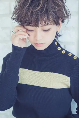 ショート カラー パーマ 【店長】木内 千晶のヘアスタイル