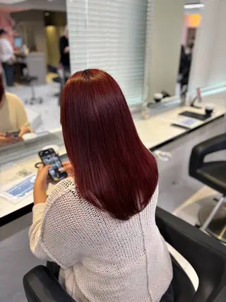 ロング カラー 💙ハイトーン韓国風 色白ヘア💙manaのヘアスタイル