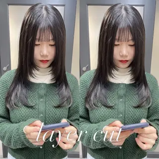 セミロング カラー 髪質改善will hairdesignのヘアスタイル