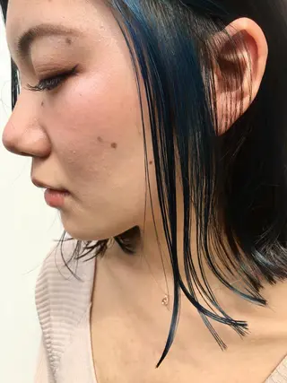 ミディアム カラー KEPKA ヤマグチ 天神 今泉のヘアスタイル