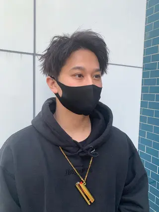 ショート カラー ヘアアレンジ メンズ メンズパーマの達人 🌟川内絵人のヘアスタイル