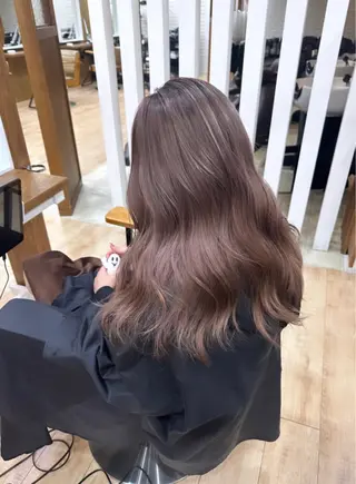 セミロング カラー ♡韓国ヘア♡遠藤 美夢のヘアスタイル