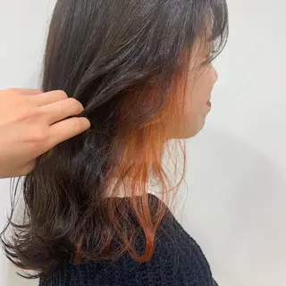 ミディアム カラー ヘアアレンジ ネイル マツエク・マツパ 💠AYANE /吉祥寺💠のマツエク・マツパデザイン