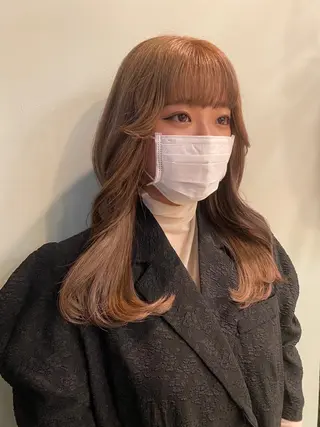 ロング カラー ヘアアレンジ 'AXIS nagoya所属・'AXIS江森 美空のヘアスタイル