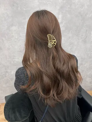 ロング 韓国ヘア/ワンホン ちひろのヘアスタイル