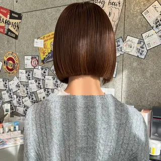 ショート ボブ/ショートボブ/ 岡山駅/別曽遥也のヘアスタイル