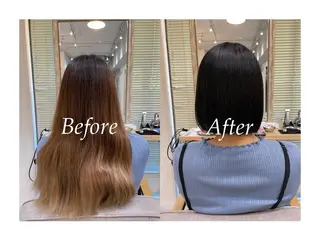 ショート レイヤーカット・ 縮毛矯正 星野のヘアスタイル