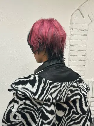 ショート rebloom所属・山之内匠/艶カラー/ ハイトーン/ブリーチのヘアスタイル